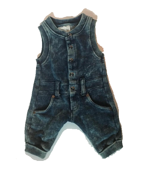 FIXONI Overal bez rukávov Indigo Blue č.50