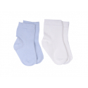 KITIKATE Ponožky Organic White-Blue 0-3m