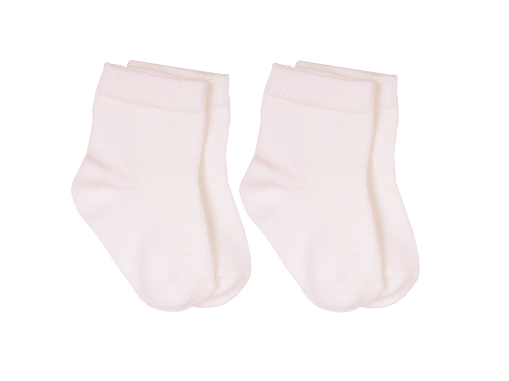 KITIKATE Ponožky Organic ecru-ecru 6-12m