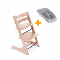 Set STOKKE Tripp Trapp Jedálenská stolička + Newborn set - Serene pink