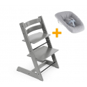 Set STOKKE Tripp Trapp Jedálenská stolička + Newborn set - Storm grey