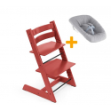 Set STOKKE Tripp Trapp Jedálenská stolička + Newborn set - Warm red