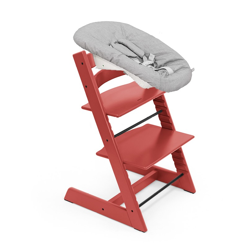 Set STOKKE Tripp Trapp Jedálenská stolička + Newborn set - Warm red