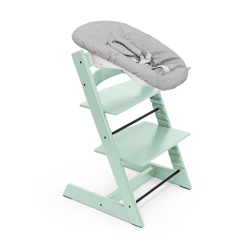 Set STOKKE Tripp Trapp Jedálenská stolička + Newborn set - Soft mint