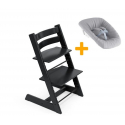 Set STOKKE Tripp Trapp Jedálenská stolička + Newborn set - Black