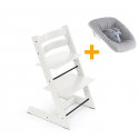 Set STOKKE Tripp Trapp Jedálenská stolička + Newborn set - White