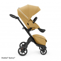 2 - kombinácia kočíka STOKKE Xplory X Black/Black - Golden Yellow