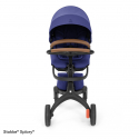 2 - kombinácia kočíka STOKKE Xplory X Black/Brown - Royal Blue