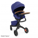 2 - kombinácia kočíka STOKKE Xplory X Black/Brown - Royal Blue