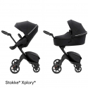 2 - kombinácia kočíka STOKKE Xplory X Black/Black - Rich Black