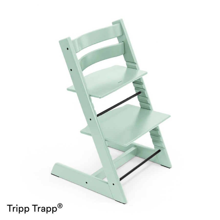 Set STOKKE Tripp Trapp Jedálenská stolička Soft Mint, Baby set Soft Mint, Pultík White