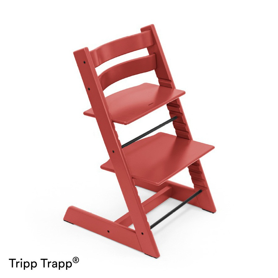 Set STOKKE Tripp Trapp Jedálenská stolička Warm Red, Baby set Warm Red, Pultík White