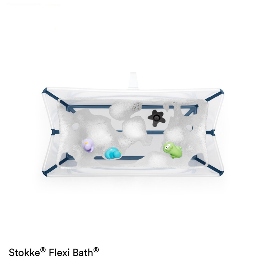 Vanička na kúpanie s termosenzitívnou nálepkou STOKKE Flexi Bath Transparent Blue