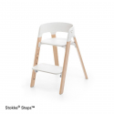 Set STOKKE Steps Jedálenská stolička White/ Natural, Baby set White + Pultík White