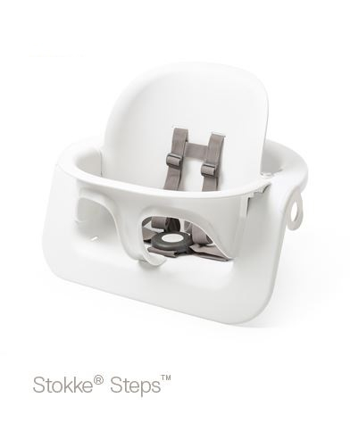 Set STOKKE Steps Jedálenská stolička White/ Natural, Baby set White + Pultík White