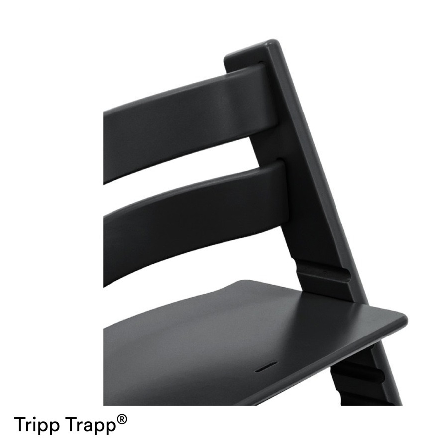 Set STOKKE Tripp Trapp Jedálenská stolička Black, Baby set Black, Pultík White