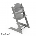 Set STOKKE Tripp Trapp Jedálenská stolička Storm Grey, Baby set Storm Grey, Pultík White