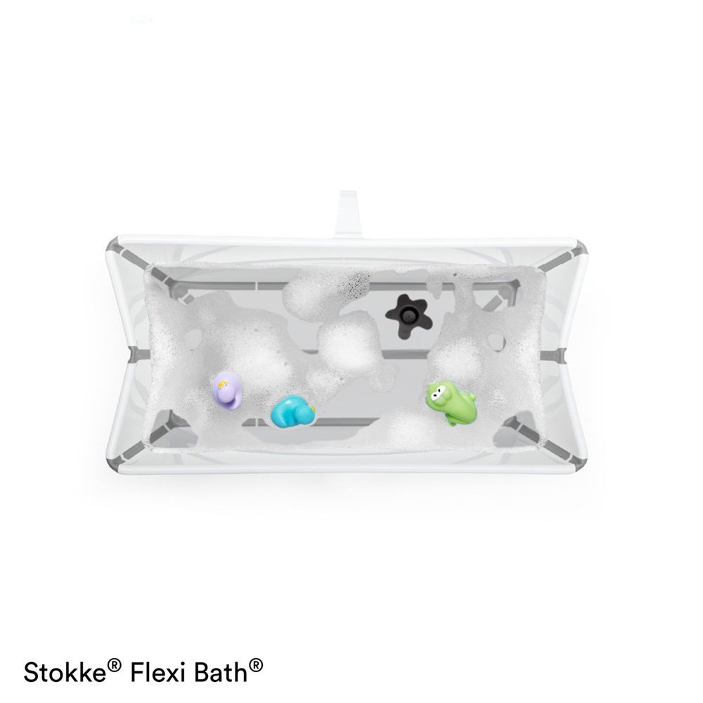 STOKKE Flexi Bath vanička na kúpanie s termosenzitívnou nálepkou white