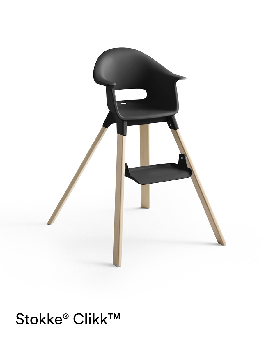 Jedálenská stolička STOKKE Clikk Black Natural