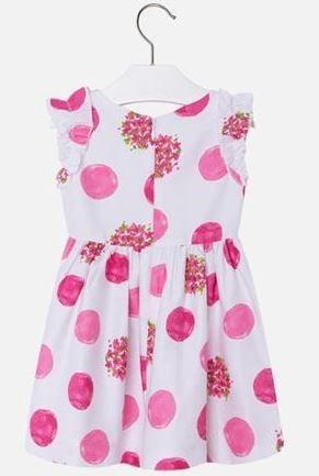 MAYORAL Šaty s guľôčkami Fuchsia č.116