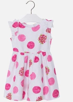 MAYORAL Šaty s guľôčkami Fuchsia č.116