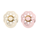 BIBS Boheme cumlík vel.1 Ivory / Blossom - 2ks
