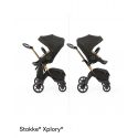 2-kombinácia kočíka STOKKE Xplory X Gold/Black - Signature Black