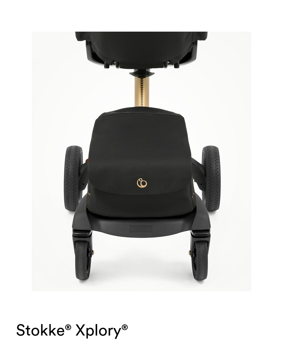 2-kombinácia kočíka STOKKE Xplory X Gold/Black - Signature Black