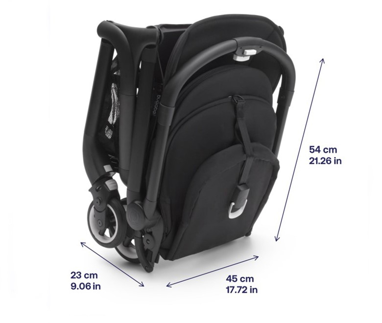 Športový kočík BUGABOO Butterfly BLACK / MIDNIGHT BLACK