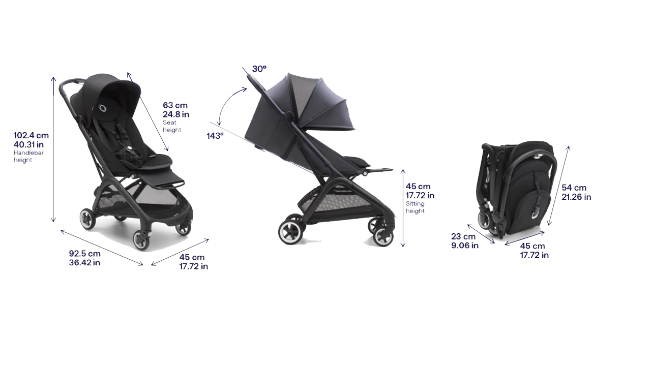 Športový kočík BUGABOO Butterfly BLACK / FOREST GREEN
