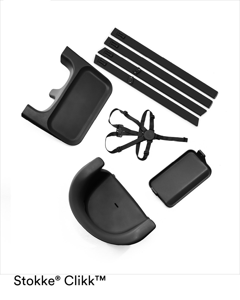 Jedálenská stolička STOKKE Clikk Black Black