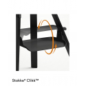 Jedálenská stolička STOKKE Clikk Black Black