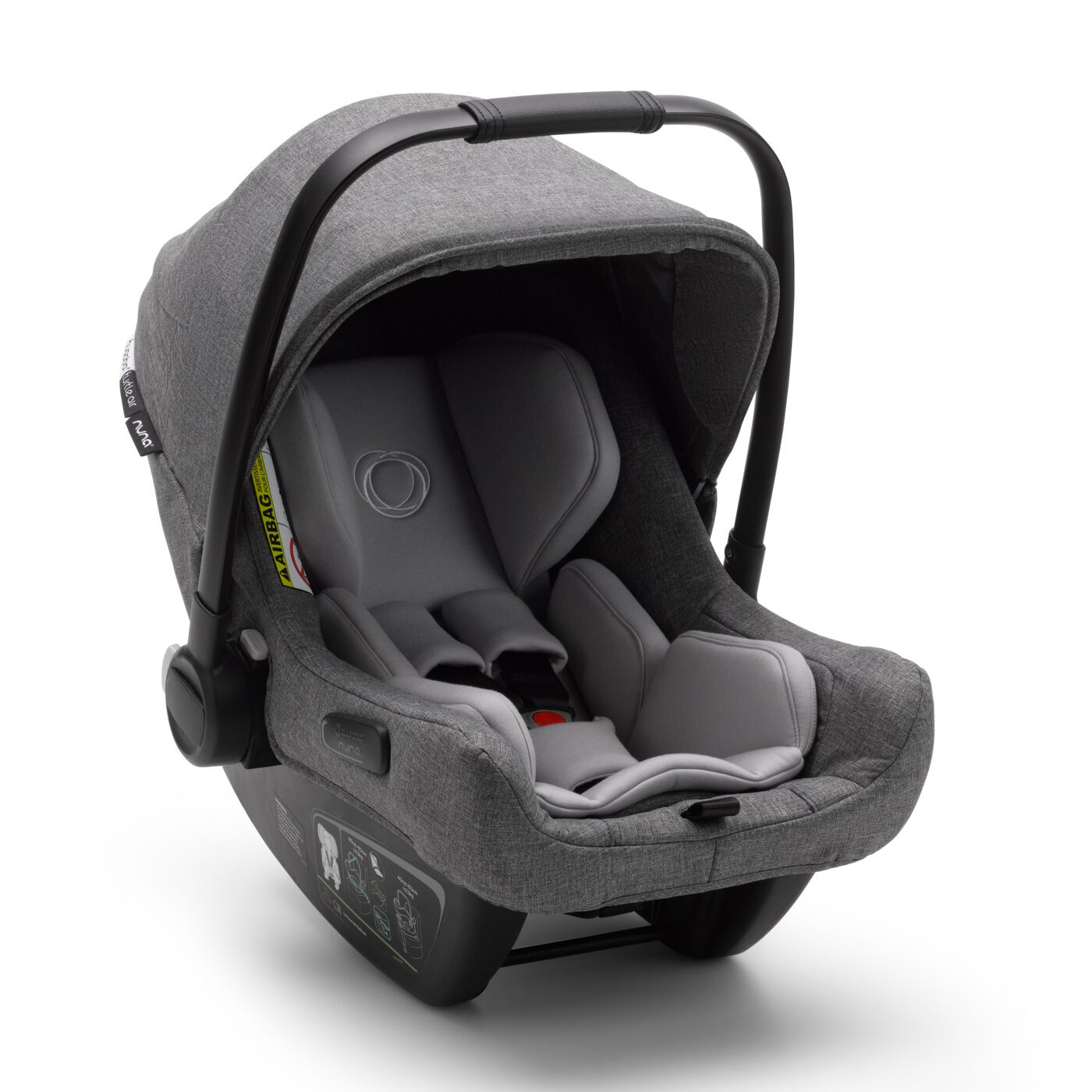 Autosedačka BUGABOO Turtle Air + Isofixová báza BUGABOO Wings - Grey melange