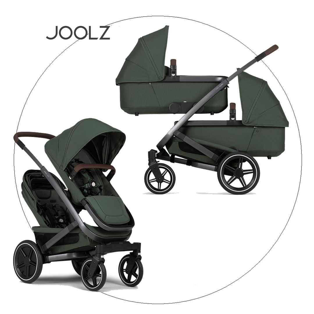 Kočík pre dvojičky JOOLZ Geo 3 Twin - Urban green