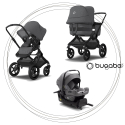 Akčný set BUGABOO Fox 3 - Grey Melange ( podvozok black )