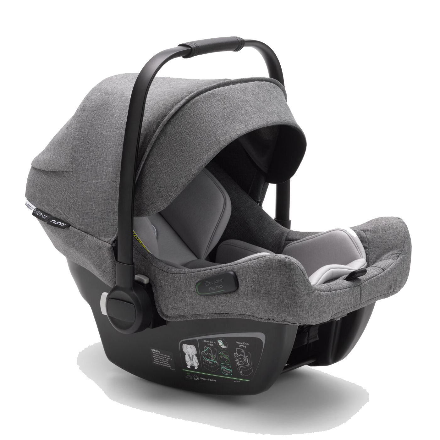 Akčný set BUGABOO Fox 3 - Grey Melange ( podvozok black )