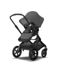 Akčný set BUGABOO Fox 3 - Grey Melange ( podvozok black )