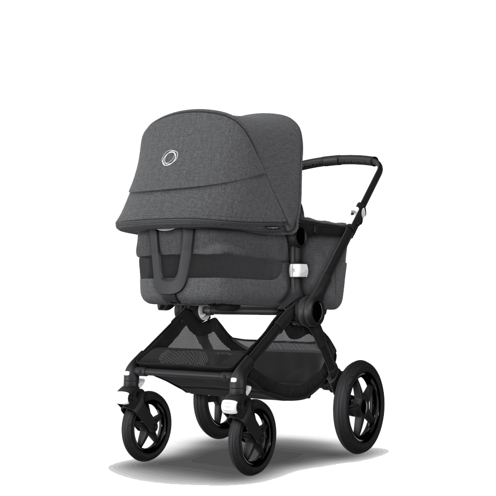 Akčný set BUGABOO Fox 3 - Grey Melange ( podvozok black )