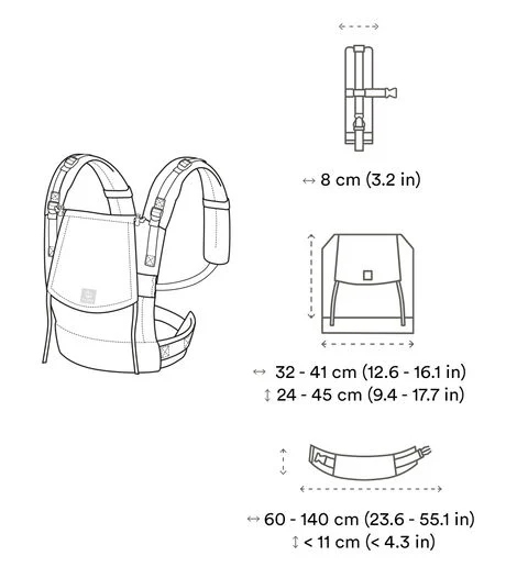 Detský Nosič STOKKE Limas™ Carrier Flex - Slate Melange