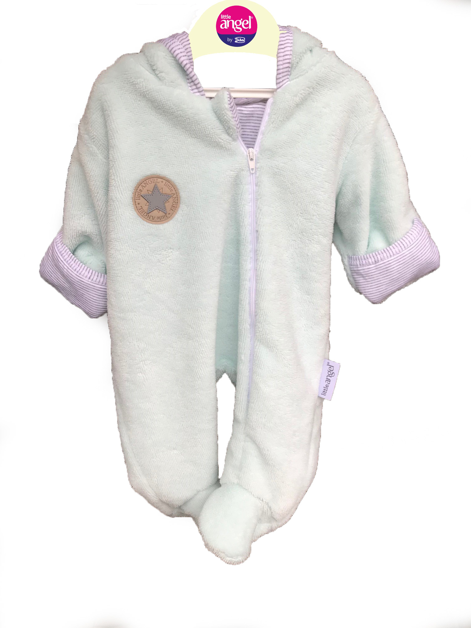 Overal LITTLE ANGEL Mazlík Bambus Outlast sv. mint veľ. 56