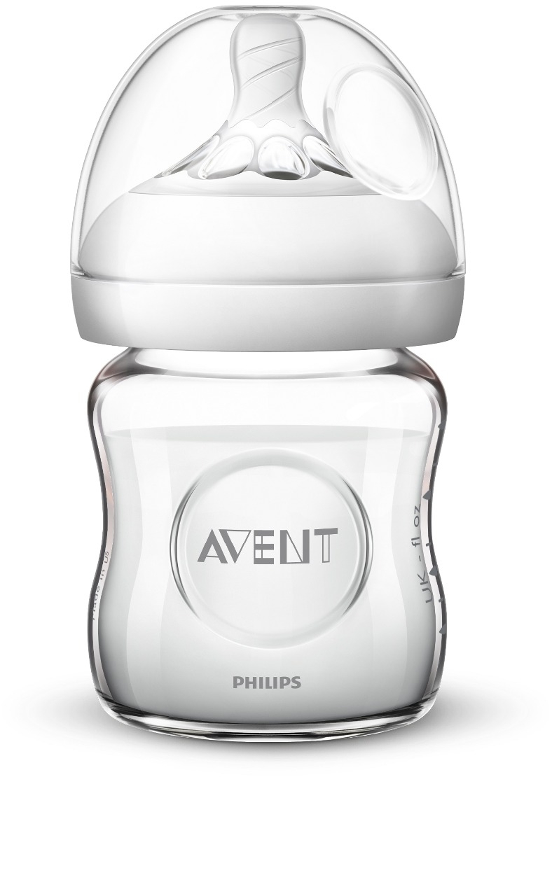 Fľaša Natural 2 AVENT Sklo 120ml 1ks