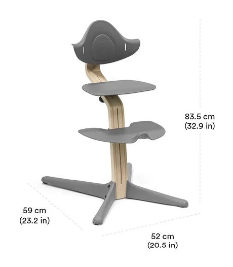 Jedálenská stolička STOKKE Nomi - Natural/Anthracite