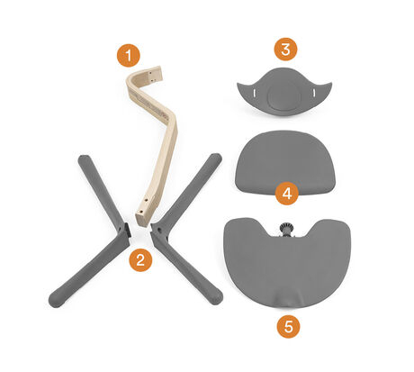 Jedálenská stolička STOKKE Nomi - Oak/White