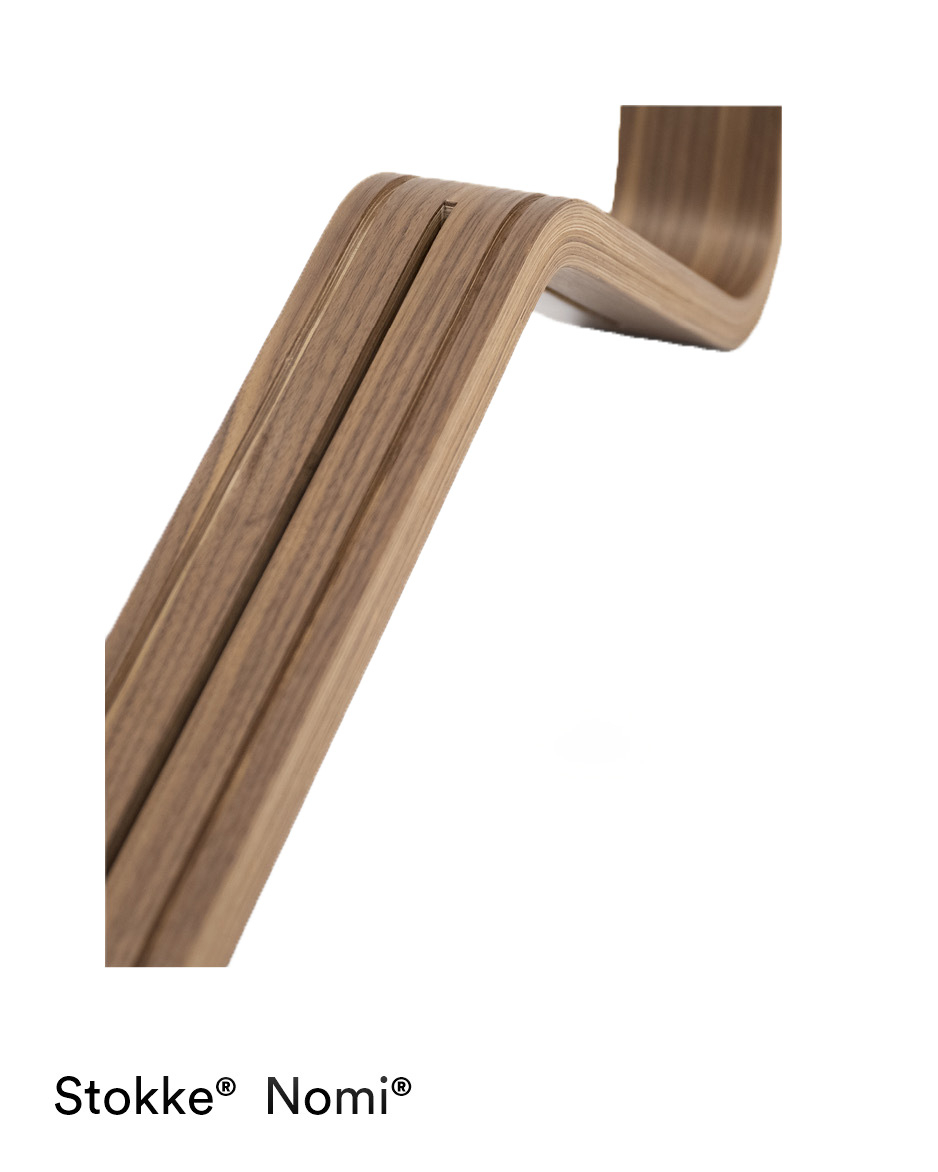Jedálenská stolička STOKKE Nomi - Walnut/Grey