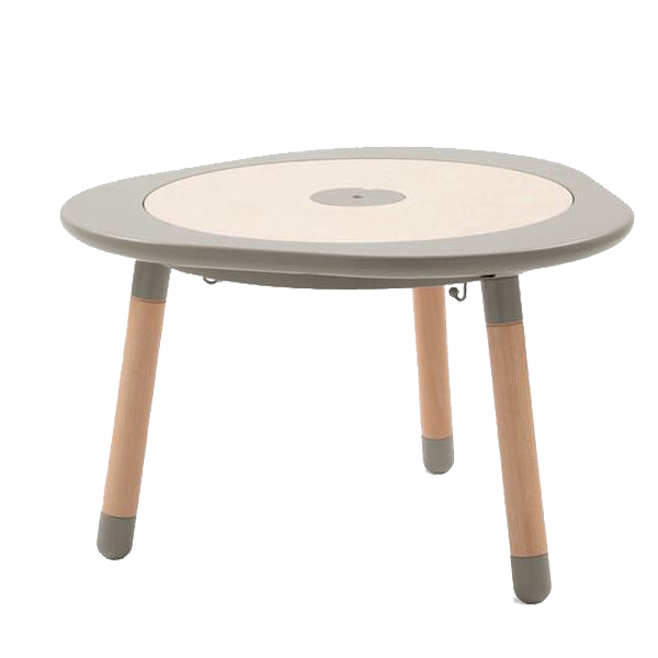 STOKKE MuTable Set stredný ( stolík, stolička, nádoba na ceruzky, odkladacie vrecúško ) - Dove Grey