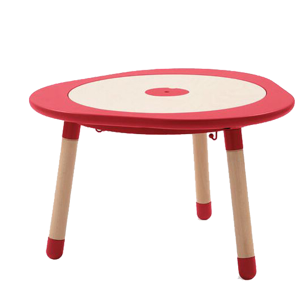 STOKKE MuTable Set stredný ( stolík, stolička, nádoba na ceruzky, odkladacie vrecúško ) - Cherry