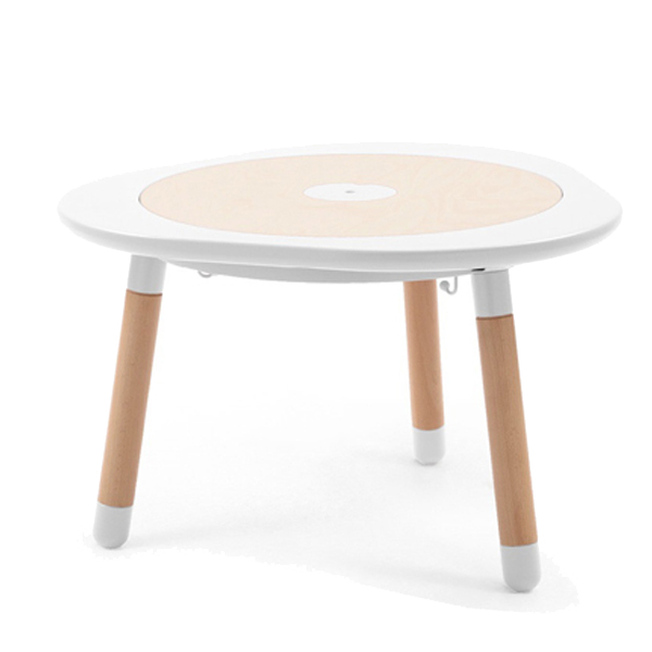 STOKKE MuTable Set stredný ( stolík, stolička, nádoba na ceruzky, odkladacie vrecúško ) - White