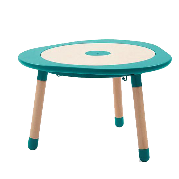 STOKKE MuTable Set veľký ( stolík, 2x stolička, nádoba na ceruzky, odkladacie vrecúško, dom pre hrdinu, nábytok do domu hrdinu )
