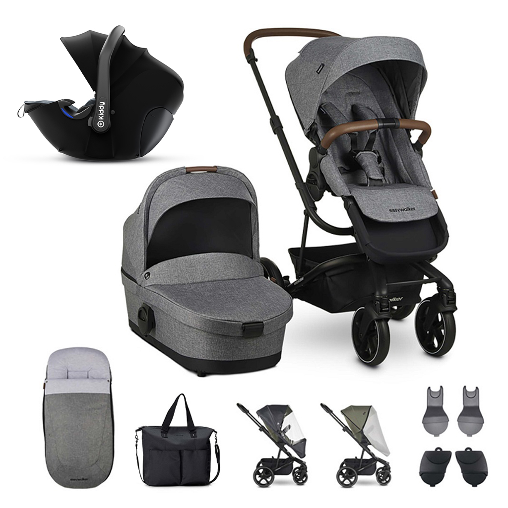 EASYWALKER Harvey3 s 3XL príslušenstvom Exclusive Grey