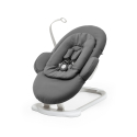 Lehátko STOKKE Steps Herringbone Grey s bielym rámom